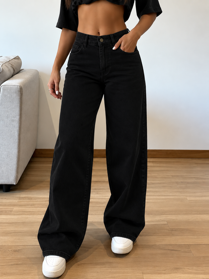 Jean Noir negro tiro alto